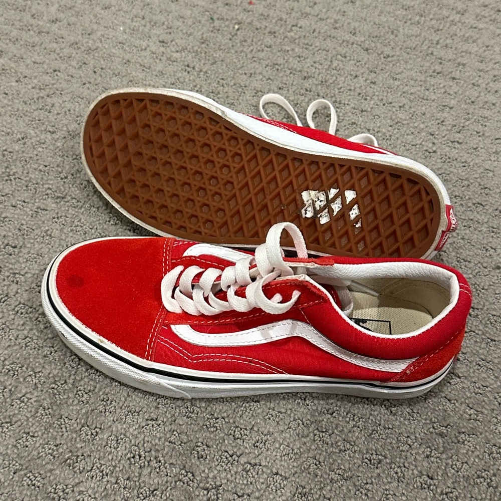Woman’s Red Vans